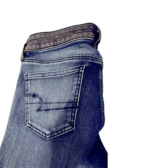 American Eagle two tone black and blue jeggings - Picture 6 of 12